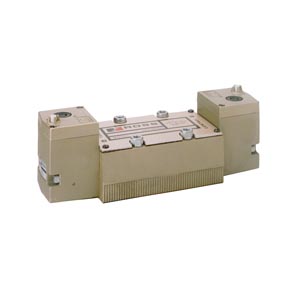 Picture of Ross Controls W7476A6332Z Base Mounted Poppet - ANSI Pneumatic Valve - 5/2 Double, Detented - ANSI Size 10 ANSI, Solenoid Controlled  - Standard Temperature