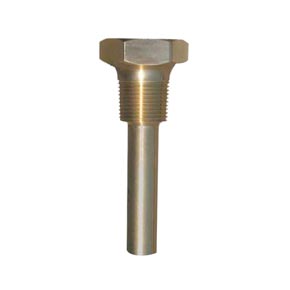 Picture of Trerice 3-3FA2 Thermowell - 1/2" NPT Thread, 3.5" Stem, Brass Body