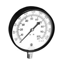 Picture of Ametek/US Gauge 011498A - 4.5" 503 Series Specialty Gauge, 1/4" NPT Lower Mount, 100 psi