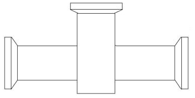 Picture of Alfa Laval B7IMPS-1 X 1 1/2-316L-PL 1" x 1" x 1-1/2", Tri-Clamp x Tri-Clamp x Tri-Clamp, 20 Microinch Mechanical Polished Inside/32 Microinch Polished Outside, 316L Stainless Steel, Instrument, Tee