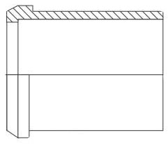 Picture of Alfa Laval L14A-3-304-7 3", Plain Long Weld, 32 Microinch Mechanical Polished Inside/32 Microinch Polished Outside, 304 Stainless Steel, Bevel Seat, Ferrule