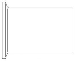 Picture of Alfa Laval 14WLMO-6-304-7 6", Tri-Clamp, 32 Microinch Mechanical Polished Inside/32 Microinch Polished Outside, 304 Stainless Steel, Light Tank, Ferrule