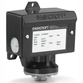 Picture of Ashcroft B420SX07-15# 1/2" NPTF, 100 kPa, 125/250 VAC, 120 VDC, SPDT/DPDT, NEMA 3/4/4X/13/IP66, Epoxy Coated Aluminum, Differential, Watertight, Pressure Switch