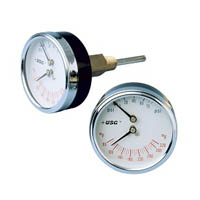 Picture of Ametek/US Gauge 199960 - 2.5" 1088 Series Boiler Gauge, 1/4" NPT Center Back Mount, 75 psi & 60 to 320 °F