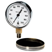 Picture of Ametek/US Gauge 161950 - 3.0" 1409 Series Portable Test Gauge, 1/4" NPT Lower Mount, 160 psi