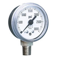 Picture of Ametek/US Gauge 148182A - 2.0" 1535 Series Corrosion Resistant Gauge, 1/4" NPT Lower Mount, 3000 psi