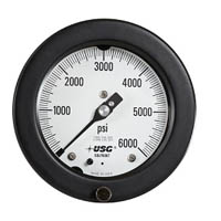 Picture of Ametek/US Gauge 150379 - 4.5" 1933 SOLFRUNT Series Process Gauge, 1/2" NPT Lower Back Mount, 1000 psi