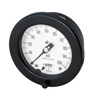 Picture of Ametek/US Gauge 150202 - 4.5" 1901 SOLFRUNT Series Process Gauge, 1/2" NPT Lower Mount, 30" Hg to 30 psi