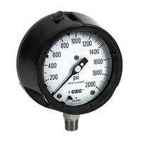 Picture of Ametek/US Gauge 150005 - 4.5" 1980 SOLFRUNT Series Process Gauge, 1/2" NPT Lower Mount, 30" Hg to 150 psi