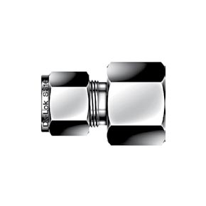 Picture of DK-Lok DCF12-12N-C Tube to Female Pipe, Female Connector Tube Fitting - 3/4" x 3/4" Port, Double Ferrule, Carbon Steel