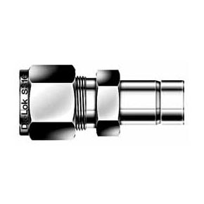 Picture of DK-Lok DR12-16-C Tube Stub Connector, Reducer Tube Fitting - 3/4" x 1.0" Port, Double Ferrule, Carbon Steel