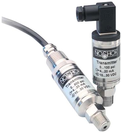 Picture of NOSHOK 100-300-1-1-2-7 1/4" MPT, 10 to 30 VDC, 4 to 20 mA, 0 to 300 PSIG, 316 Stainless Steel, IP65, 2-Wire, Pressure Transmitter