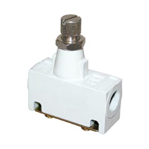 Picture of Ross D1968F1004 Pneumatic Flow Control Valve, 1/8" BSPP x 1/8" Threaded Port, Inline Mounting, Standard Capacity, Slot Adjustment