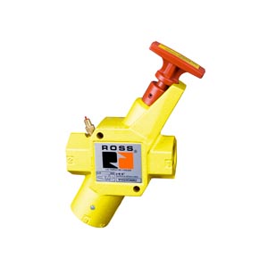 Picture of Ross Y1523C3002 Energy Isolation - Manual Lockout Valve - 3/8" x 3/4" NPT, 1/2" Body, 4.74 Cv (in-out), 3.57 Cv (exhaust)