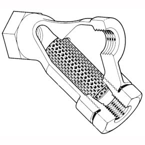 Picture of Spirax Saarco 66896 1/2" x 1/2", NPT x NPT, 984 PSIG Saturated Steam, 60/100 Mesh, Carbon Steel, Y-Strainer