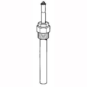 Picture of Spirax Sarco 67857 0.62" x 6.12", 30 to 90 Deg F, Stainless Steel, 8' Stainless Steel Capillary Tubing, 3/4" NPT Union, Temperature Regulator Thermostat Bulb