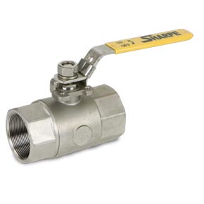 Picture of Sharpe SV54574012 Carbon Steel, 2-Piece Ball Valve - 1-1/4" NPT Threaded, RTFE Seat