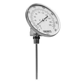 Picture of Trerice B8360412 - 3.0", 1/2 NPT Adjustable Angle Bimetal Thermometer 0 to 100 °F, Dual Scale, 4.0" Stem