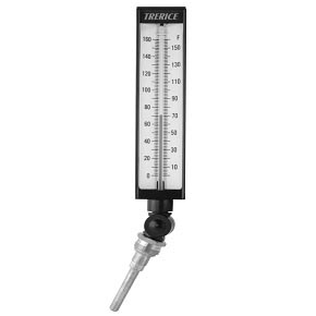 Picture of Trerice BX9140344 - BX9 Adjustable Angle Industrial Thermometer - 9.0" Scale, 3.5" Stem, 0 to 160 °F, Dual Scale