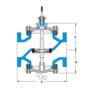 Picture of Trerice 940 Series Control Valve-Valve Body - 1/2" NPT, 3-Way