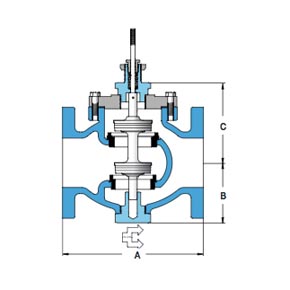 Picture of Trerice 940 Series Control Valve-Valve Body - 1-1/2" NPT, 3-Way