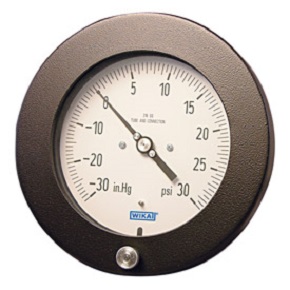 Picture of WIKA 4235045 - 4.5" 212.25 Series Process Gauge, 1/4" NPT Lower Back Mount, 15 psi