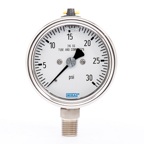 Picture of WIKA 9251693 - 2.5" 233.30 Series Process Gauge, 1/4" NPT Lower Mount, 800 psi