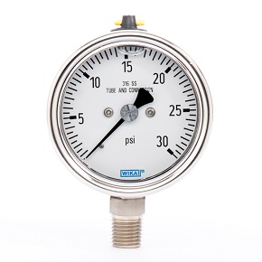 Picture of WIKA 9251723 - 2.5" 233.30 Series Process Gauge, 1/4" NPT Lower Mount, 2000 psi