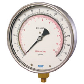Picture of WIKA 9747015 - 6.0" 312.20 Series Test Gauge, 1/4" NPT Lower Mount, 10000 psi