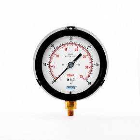 Picture of WIKA 4217071 - 4.5" 612.34 Series Process Gauge, 1/4" NPT Lower Mount, 15 inH2O/OZIN2