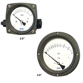 Picture of WIKA 4390658 - 4.5" 700.04 Series Differential Pressure Gauge, 1/4" NPT Lower Back Mount, 30 psid