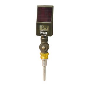 Picture of WIKA D010300WI 4.5" Adjustable Angle Industrial Thermometer - 3.5" Stem, -50 to 300 °F, Solar Powered